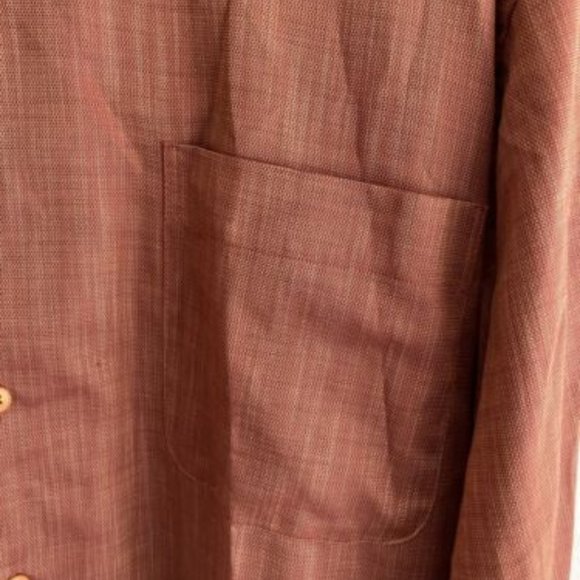 Pronto Uomo Mens Shirt Lg Sleeves XL Button Down 100% Cotton - Picture 6 of 7